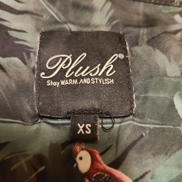 Plush Silky Jungle Print Pajama Top XS - Picture 5 of 9